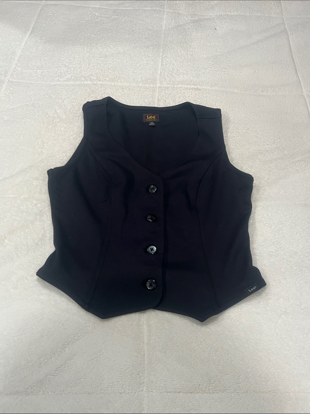 Lee Black Tailored Button Vest